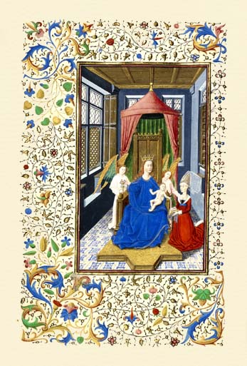 ポストカード単品：Z156-BP
：The Virgin and Child Enthroned with a Kneeling Woman
