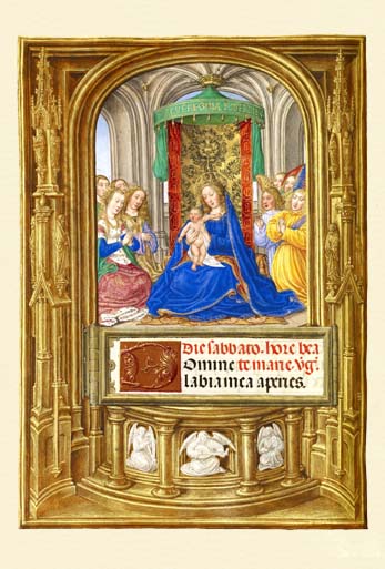 ポストカード単品：Z159-BP
：The Virgin and Child Enthroned