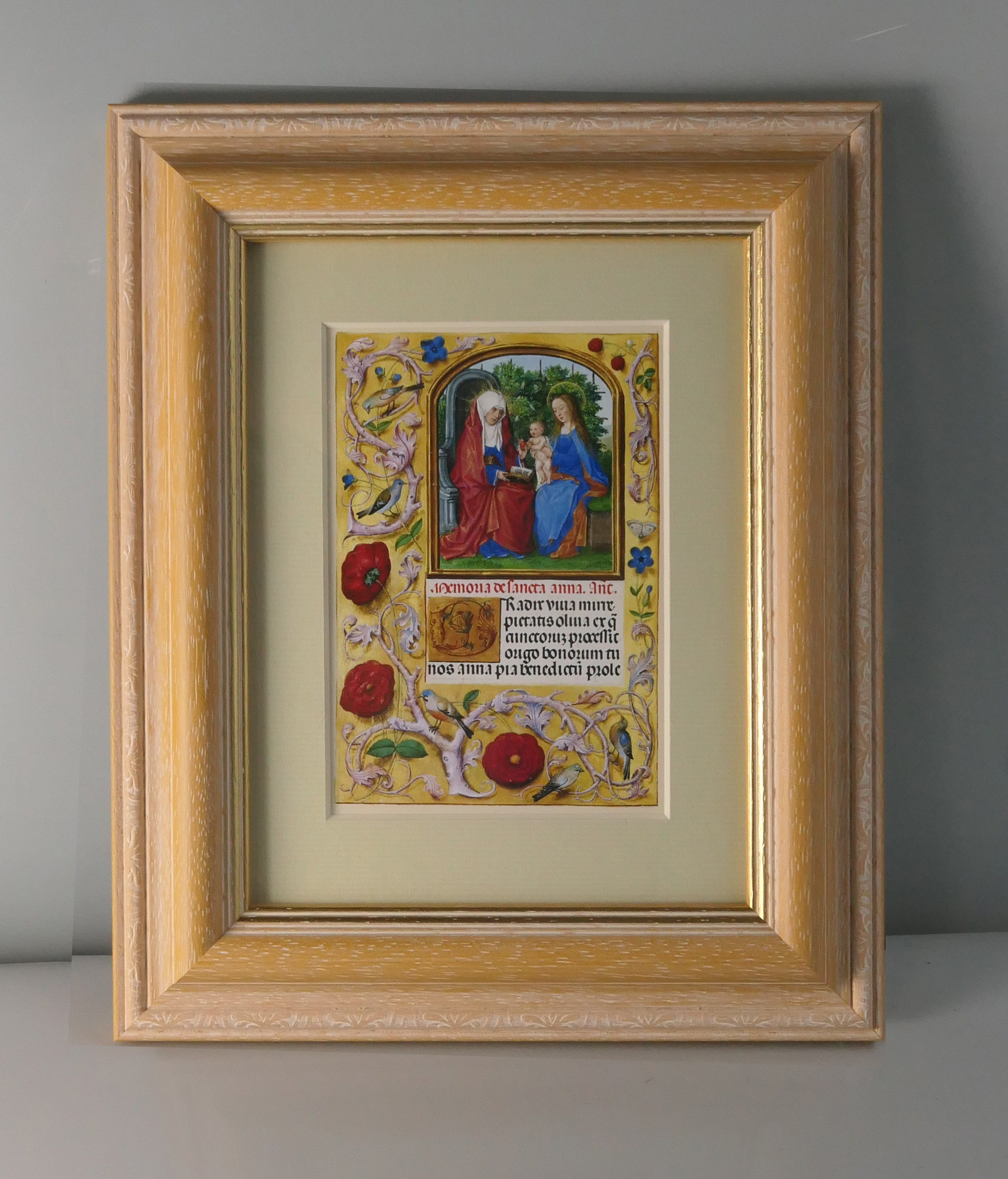 額装品（Ａ５）：Z164-A5G-B
：The Virgin and Child with Saint Anne