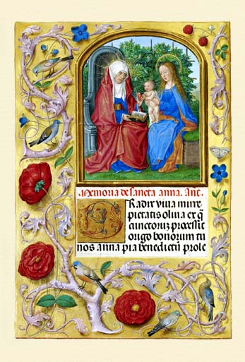 ポストカード単品：Z164-BP
：The Virgin and Child with Saint Anne